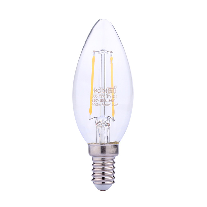 2W LED filament candle